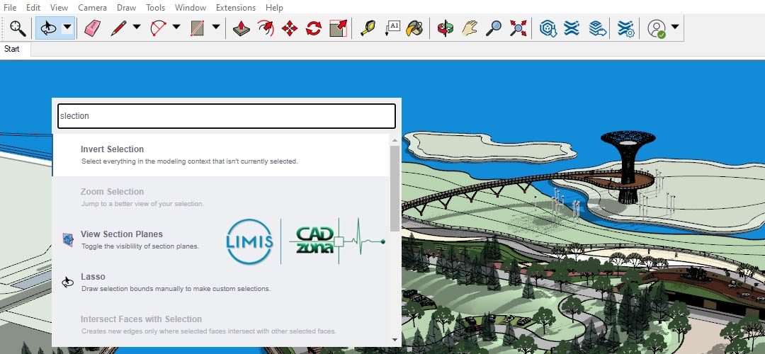 sketchup 2022 selection