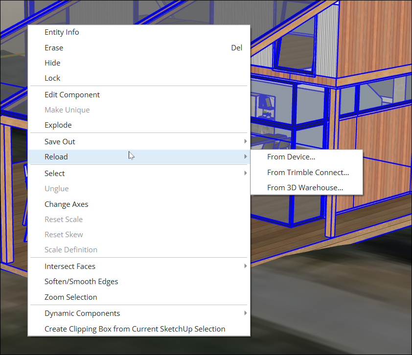 2025 reload drop down menu